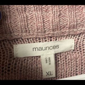 Maurice’s light pink sweater XL